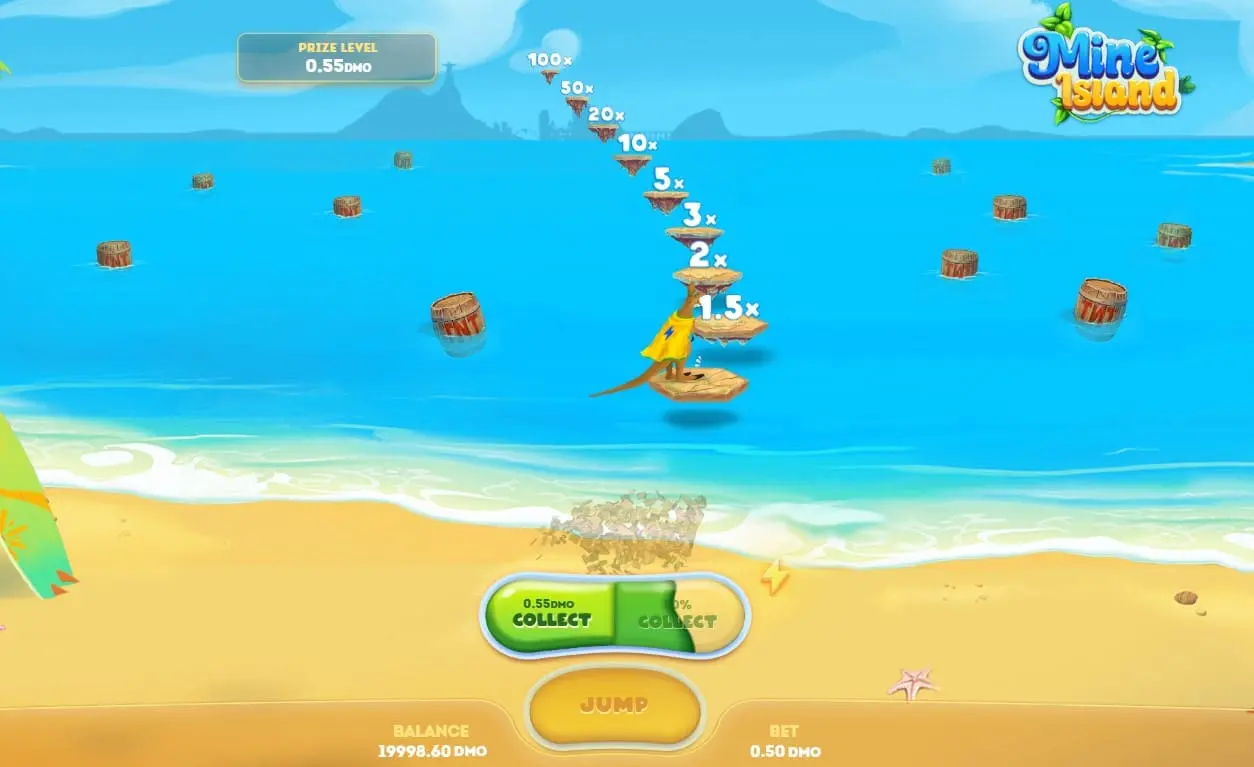 Mine Island turbo mode.